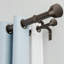 Tringle à rideaux double 1 po en bronze 32 à 84 po, tringle à draperie télescopique robuste avec embouts pour fenêtres-1196088339