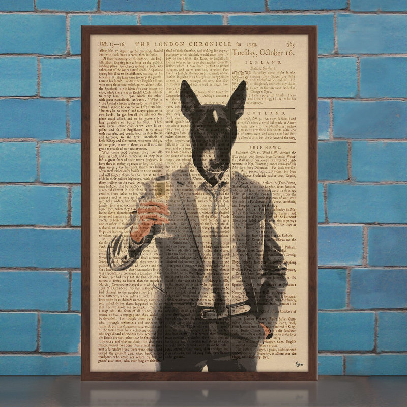 « canine bravos », impression encadrée, H 18 po x l 12 po x P 1,5 po