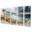 «Blue and Gold Aberdeen Beach In Écosse I», ensemble d'art sur toile Écosse-1054760212