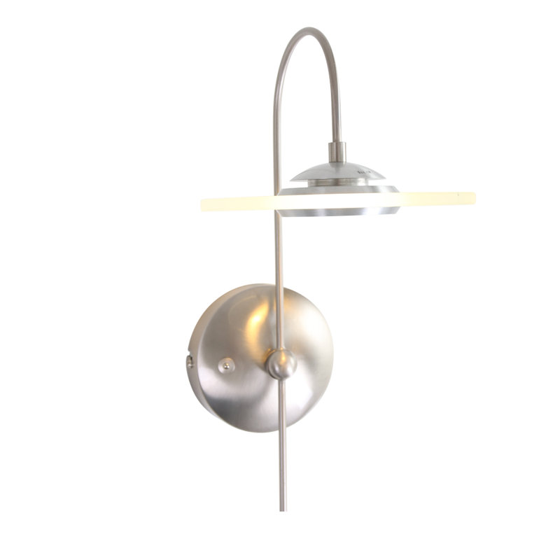 Briadale Glass LED Plug-in Armed Sconce