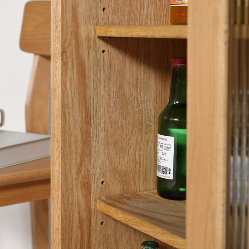 Modern Minimalist Sideboard Cabinet, Sandy Brown