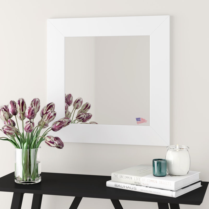 Miroir mural moderne et contemporain, H 29,5 po x l 29,5 po