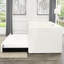Lit de jour simple en tissu beige - Se retire pour une gestion efficace de l'espace avec une relaxation accrue du lit-488157869