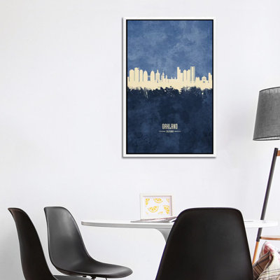 Oakland California Skyline by Michael Tompsett - Print on Canvas