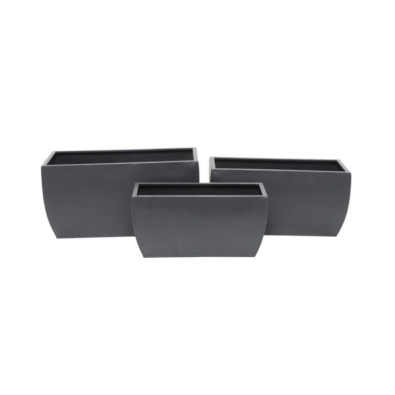 Metal Planter Box, Gray