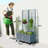 Outdoor Stylish Planter Box,Mobile Raised Garden Bed-1768835941
