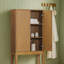 Armoire de rangement au-dessus de la toilette 2 portes Tremolo avec tablettes robustes pour l'organisation de la salle de bain-1566110312
