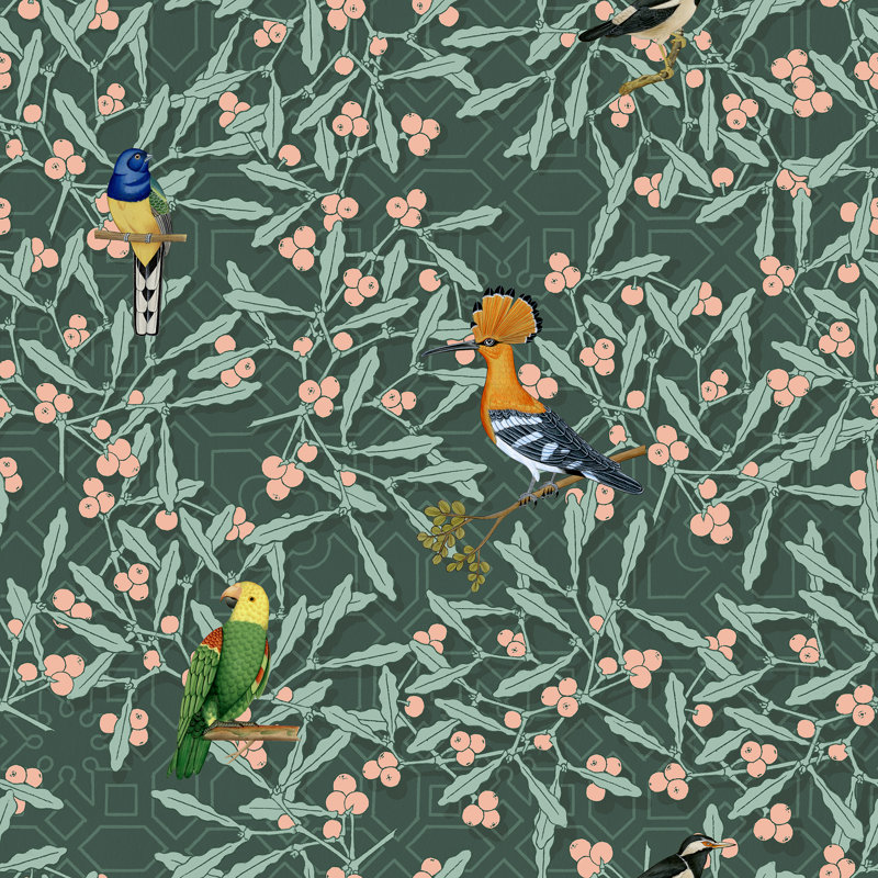 Yuki Osada Floral Wallpaper Double Roll, Lush Green