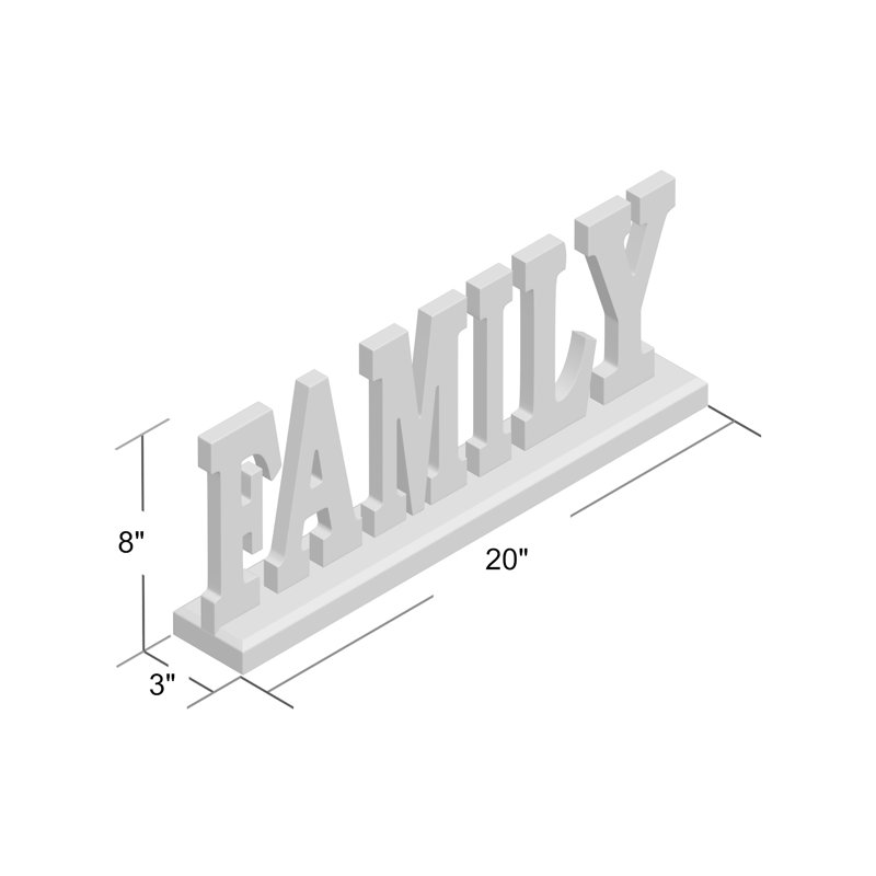 Text & Numbers Letter Block