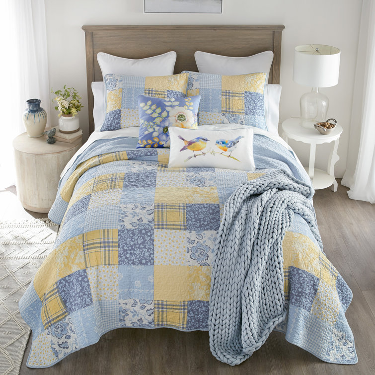 Ensemble de literie en coton matelassé 3 pièces Donna