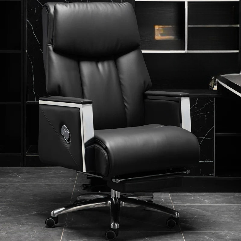 Chinaza Genuine Leather Side Chair