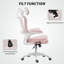 Chaise de bureau ergonomique, chaise de bureau avec support lombaire, vert clair-837857971-837857982