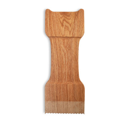 CONSDAN Grill Scraper, Solid Oak Grill Grate Cleaner, Grill Scraper for Outdoor Grill, Bristle Free