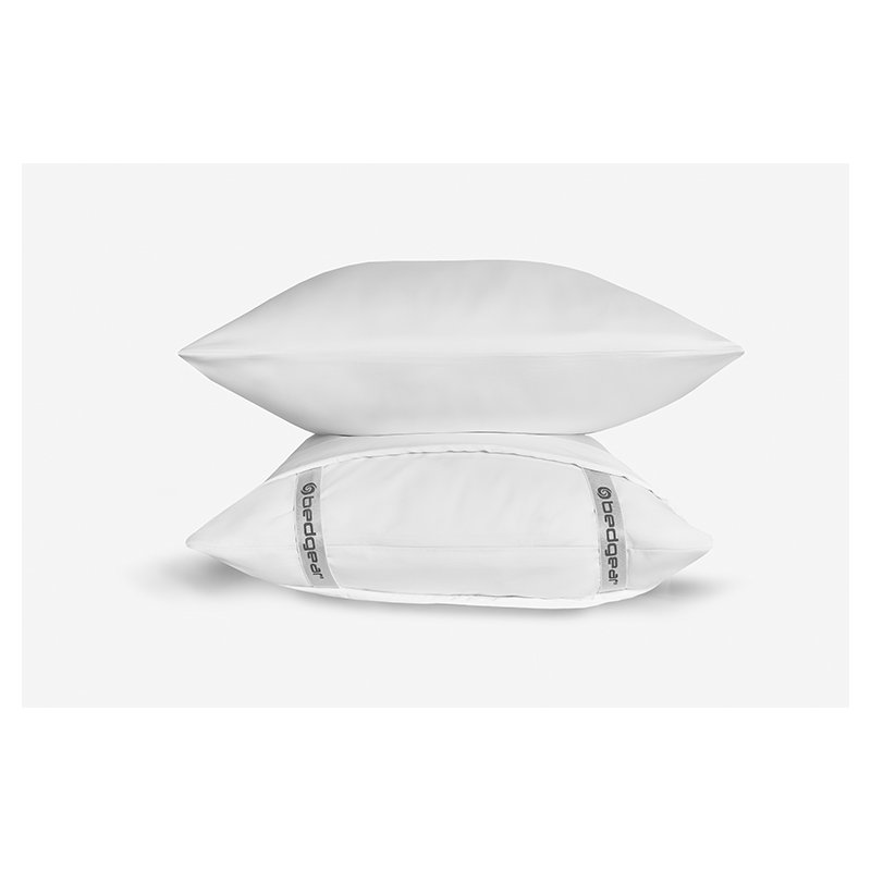 Bedgear Hyper-Cotton Pillowcase Set - 2 Piece- Quick Dry Technology - Breathable, Queen Pillowcase, White