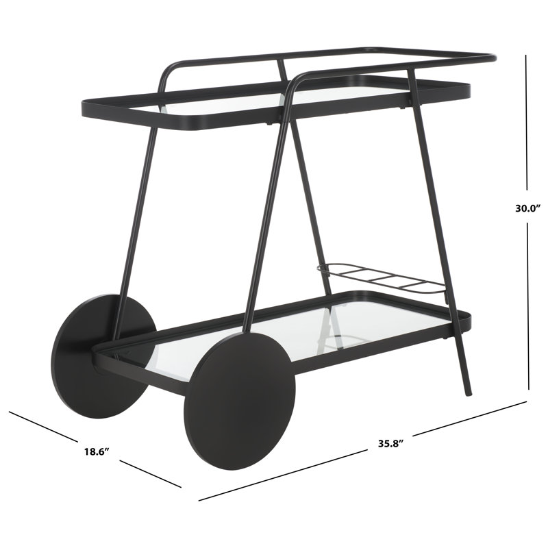 Adonys Serving Cart, Black