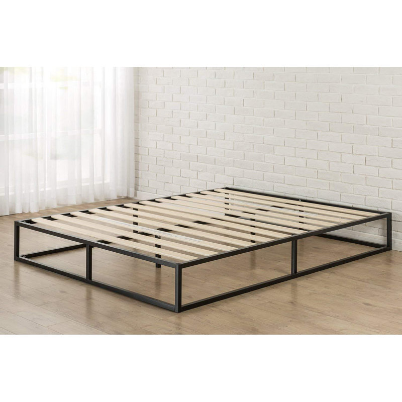 Fitzpatrick 10" Simple Basic Iron Bed Frame, Queen