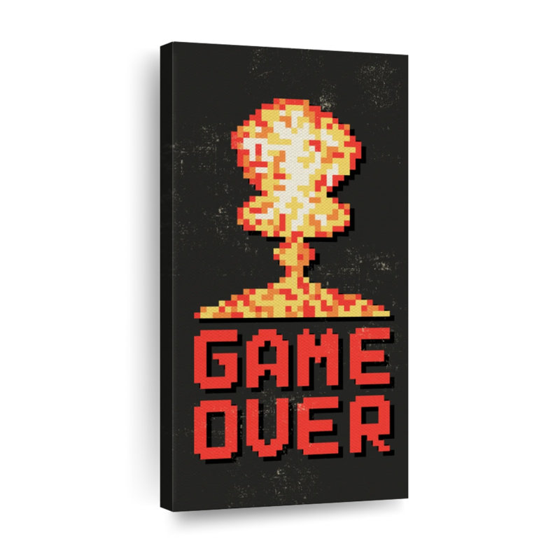 Jeu vidéo sur toile, H 24 po x l 12 po x P 1,25 po