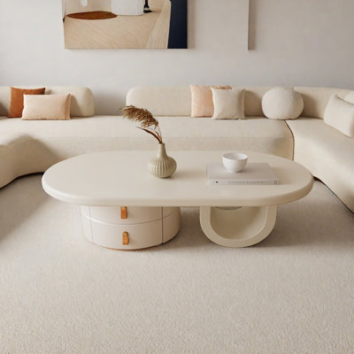 Table basse de style crème