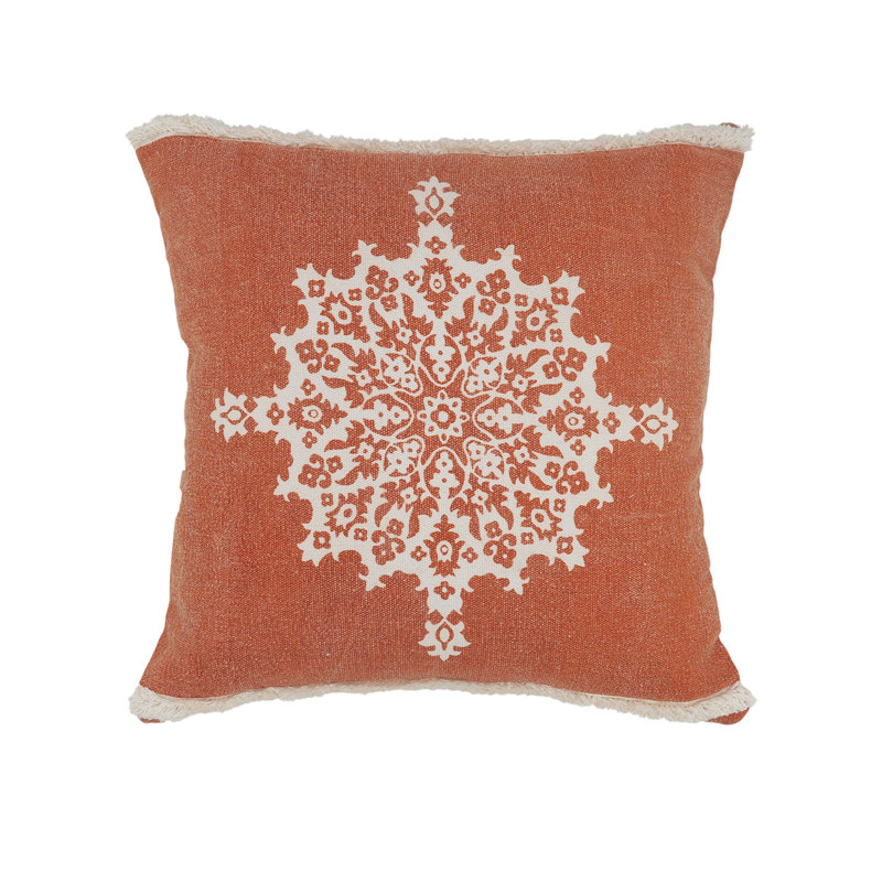 Cotton Reversible Throw Pillow