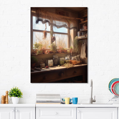 «Old Farmhouse Kitchen III», reproduction sur toile