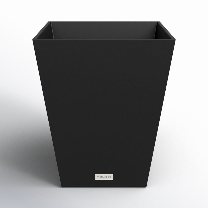 Pot à fleurs Pure Series Nobleton, Noir, H 18 po x l 16 po x P 16 po, Ensemble de 1