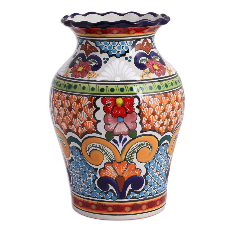 Talavera Ceramic Table Vase
