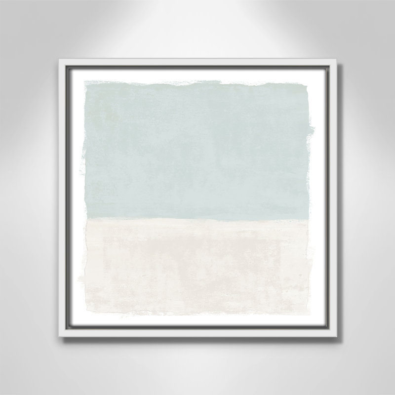 «Ocean Tides I» par Natalie Carpentieri, H 13,5 po x l 13,5 po, Blanc