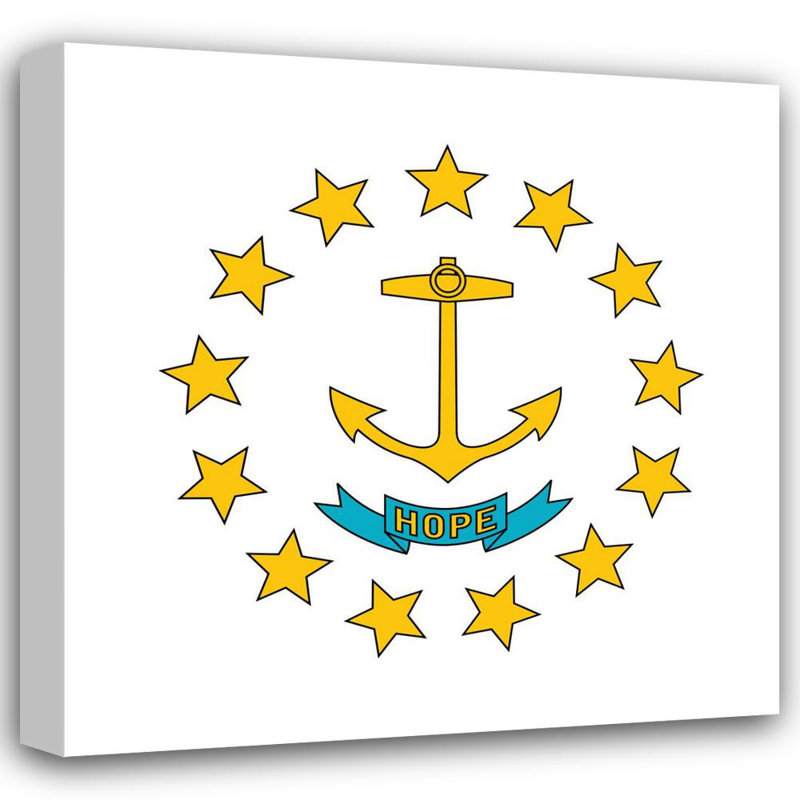 Rhode Island State, 36" H x 36" W