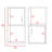 2-Pc Wall-Mounted Bathroom Medicine Cabinet with Open and Closed Storage-223725984
