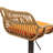 Danyu Swivel Upholstered Adjustable Height Counter Stool with Metal Frame-2012596161