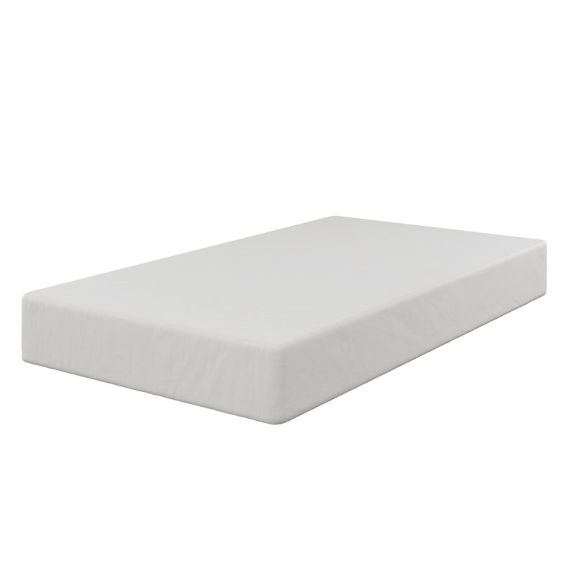 Sommier tapissier en métal 9 po avec housse en tissu, Gray, Twin