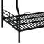 Un lit superposé en métal qui comprend un lit double de taille XL placé sur un grand lit-1087831398
