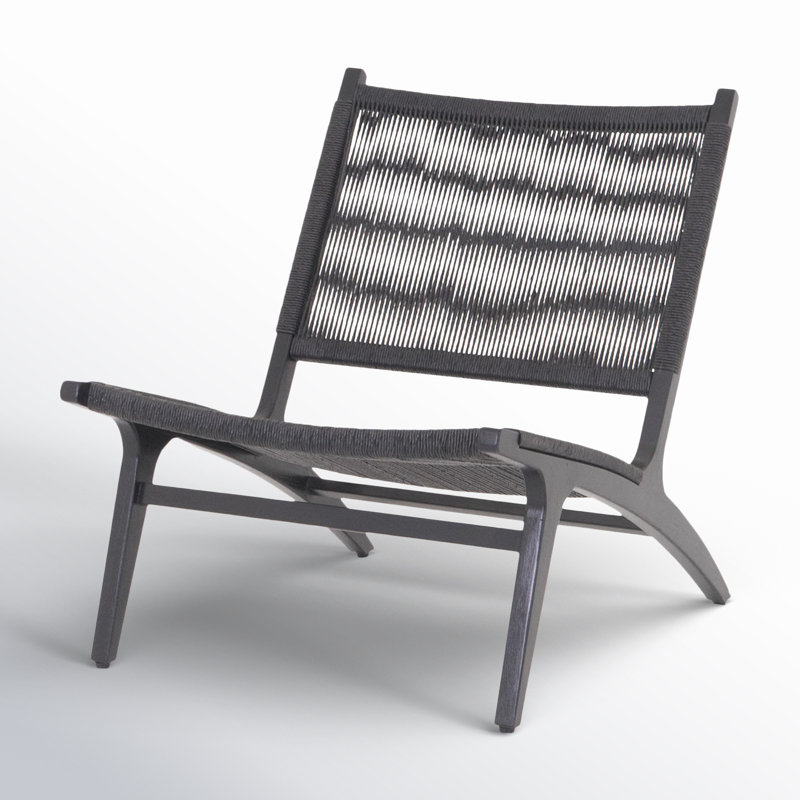 Rockaway Outdoor Lounge Chair, Dark Gray