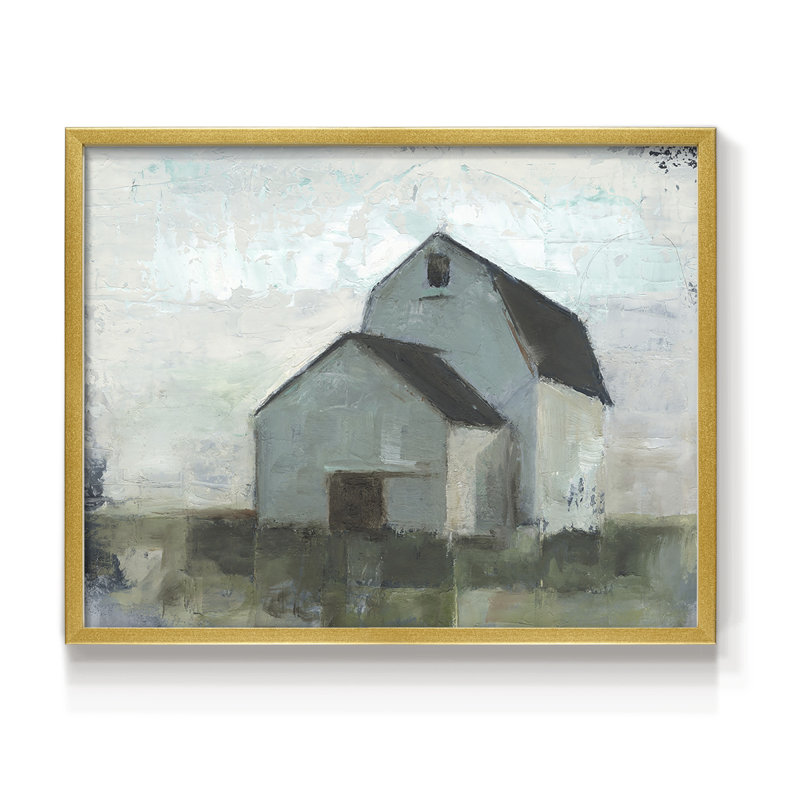 Barn at Sunset I -Framed Print - Restickable