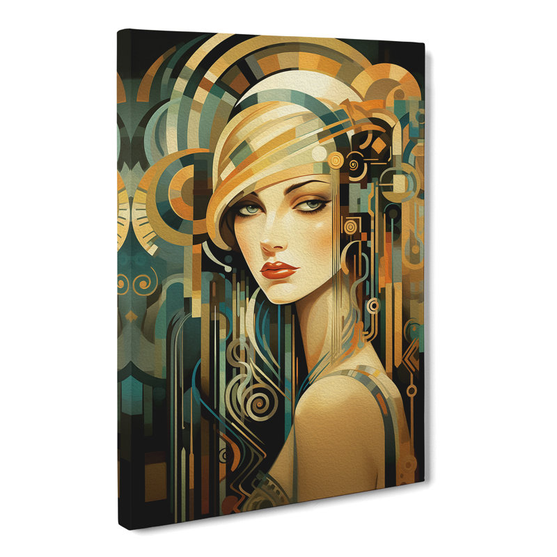 Deco Woman Informel No.2 - Wrapped Canvas, 76cm H x 50cm W x 3cm D