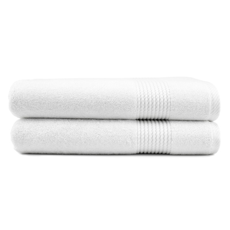Adlena Turkish Cotton Bath Towel Set, White