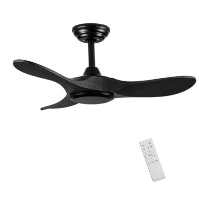 Ventilateur de plafond en bois 36 "sans lumière