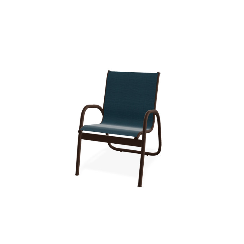 Fauteuil de patio Gardenella, Kona texturé, Sunbrella® bleu sarcelle