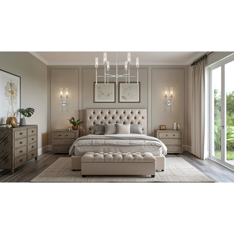 Granton 23.75 inch Brushed Nickel 2 Light Wall Sconce, Brushed Nickel