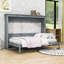 Lit escamotable double en bois avec lattes-783614958