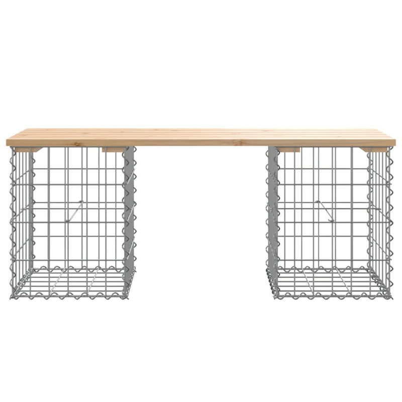 Banc d'extérieur vidaXL, Natural Pine, 40.6" H x 12.4" W x 16.5" D