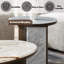 Table de bout Haidar avec marbre naturel
