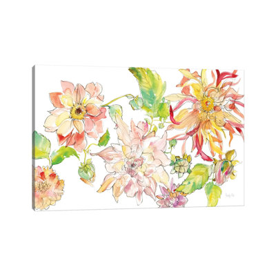 Dahlia Delight Of The Day I by Kristy Rice - Wrapped Canvas Print