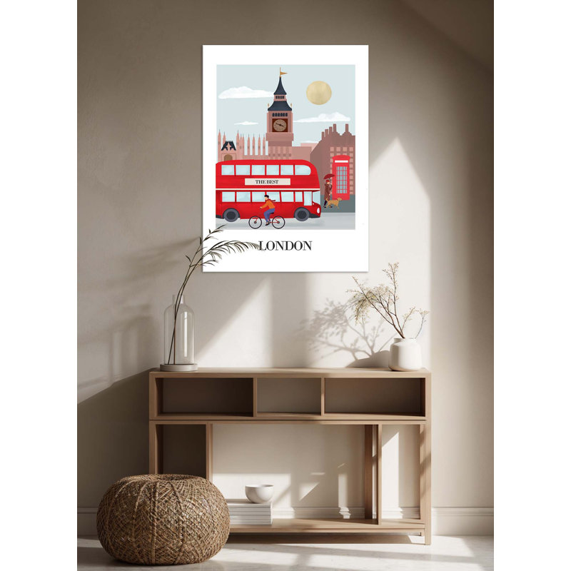 London Travel Poster - Unframed, Large