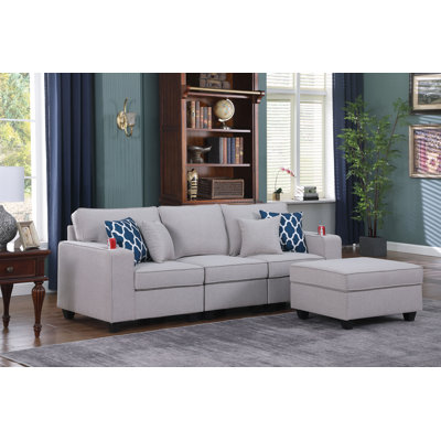 Cooper Sofa With Ottoman And Cupholder -  LILOLA, 89131-14B