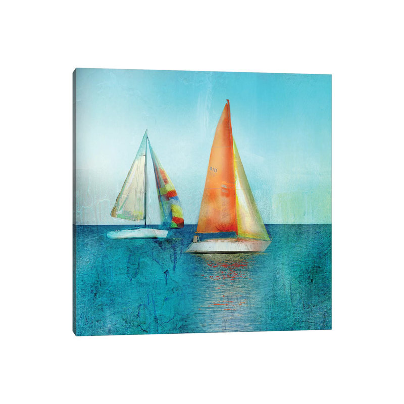 Colour Tint Sail - Painting on Canvas, Wrapped Canvas, 93.98 cm H x 93.98 cm W x 1.91 cm D
