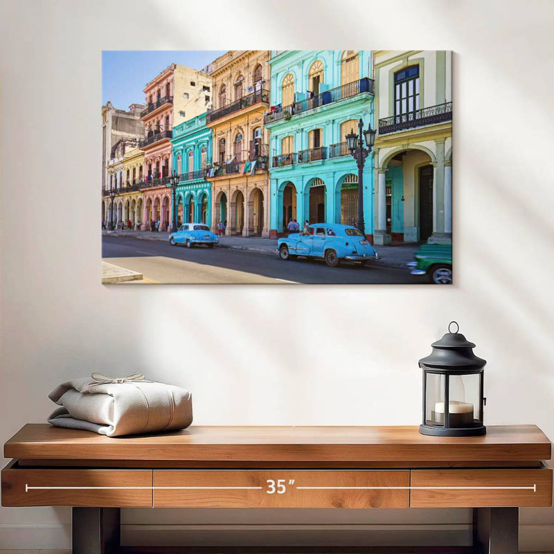 Lilie Streetside Cuban Cars, H 16 po x l 24 po