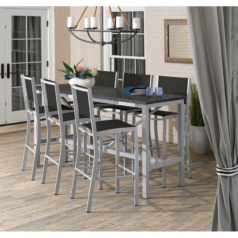 Travira Outdoor Bar Table, Litecore Charcoal