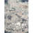 Ezra Abstract Performance Blue/Gray/Brown Area Rug, Rectangle 5' x 7'