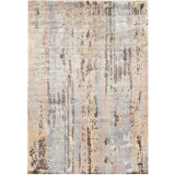 Hand Woven Cotton and Wool Abstract Area Rug